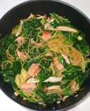 鮭ほうれん草和風パスタ♪簡単レシピ