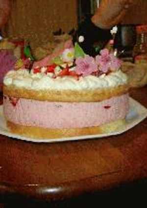 苺のババロアケーキ-レシピのメイン写真