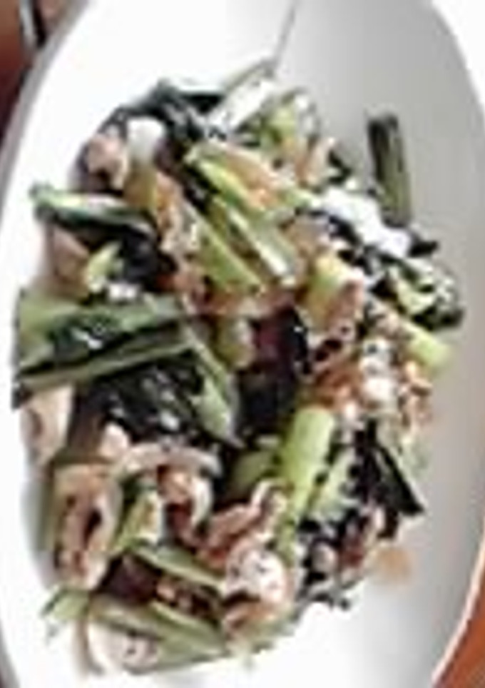 小松菜と豚肉の中華炒め-レシピのメイン写真
