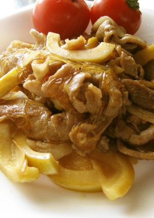 豚肉と淡竹（はちく）の炒め物-レシピのメイン写真