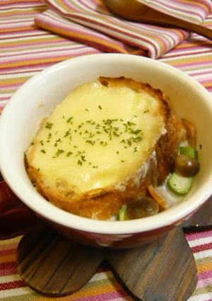 簡単！ヘルシー♪豆乳グラタンスープ-レシピのメイン写真