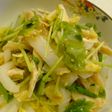 白菜と三つ葉とささ身の辛子ポン酢和え♪