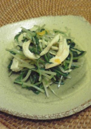 レンジで簡単♪みつばとささみのお浸し-レシピのメイン写真