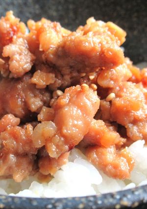 【 豚こまそぼろ味噌 〗-レシピのメイン写真