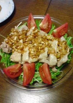 茹で鶏でサラダ-レシピのメイン写真