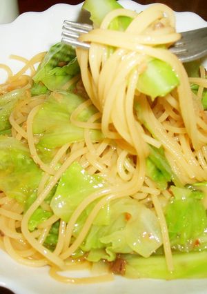 キャベツとアンチョビのパスタ♪♪-レシピのメイン写真