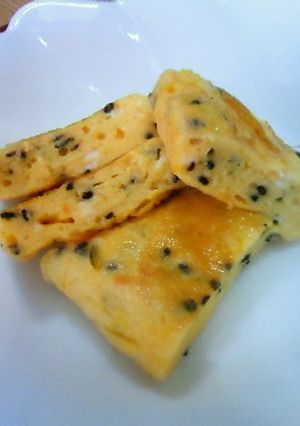 【お弁当に】ごま塩玉子焼き-レシピのメイン写真