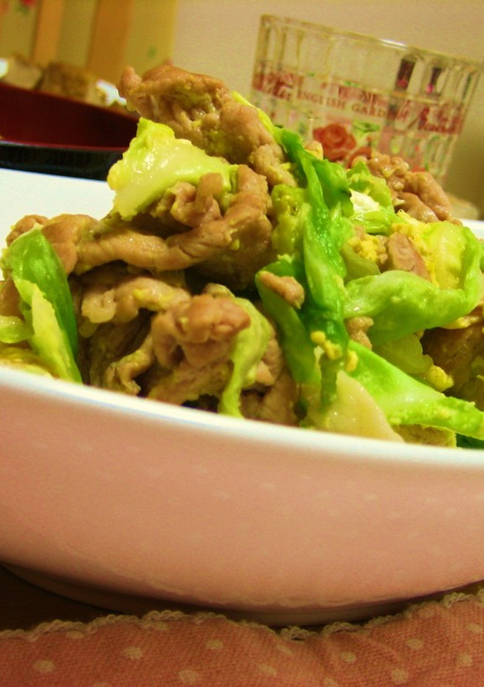 キャベツと豚肉の卵炒め-レシピのメイン写真