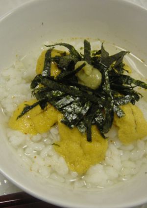 雲丹（うに）の梅昆布茶漬け-レシピのメイン写真
