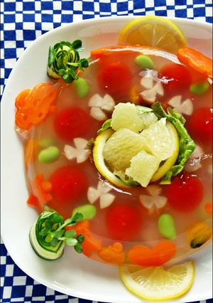 ひんやり☆すーぷゼリー♪-レシピのメイン写真