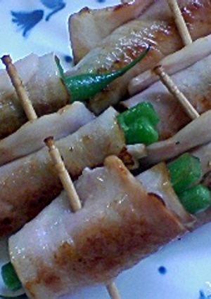 インゲンのベーコン巻き-レシピのメイン写真