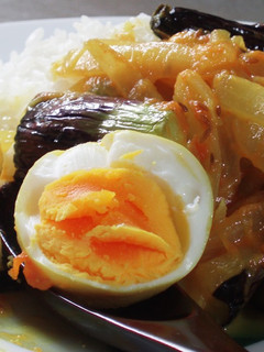 スパイスだけで作る茄子と茹で卵のカレー-レシピのメイン写真