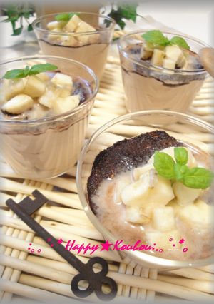 ふんわり❤チョコバナナムース-レシピのメイン写真