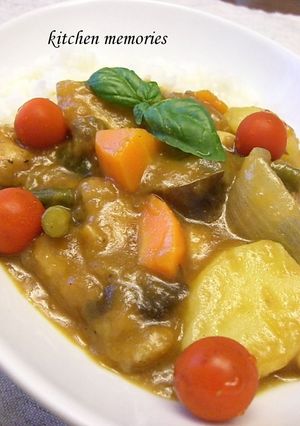 夏野菜のから揚げカレー-レシピのメイン写真