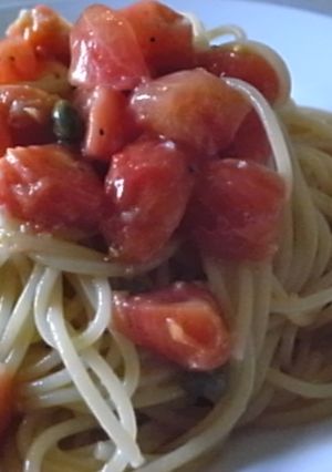あいむのフルーツトマトの冷製パスタ-レシピのメイン写真