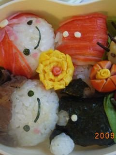 仲良し弁当2(男の子女の子)※キャラ弁-レシピのメイン写真