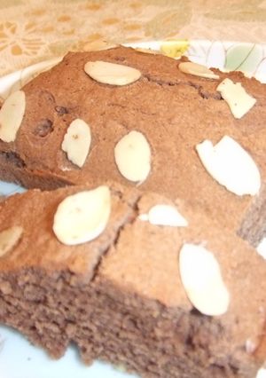 ココアとアーモンドのパウンドケーキ-レシピのメイン写真
