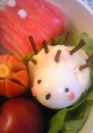 仲良し弁当３（はりねずみ）※キャラ弁-レシピのメイン写真