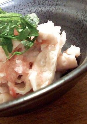 すっきりコラーゲン♡鶏皮の梅おろし和え♡-レシピのメイン写真