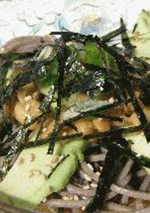納豆アボカドとろろぶっかけ蕎麦（うどん）-レシピのメイン写真