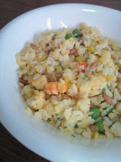 納豆たまごチャーハン-レシピのメイン写真