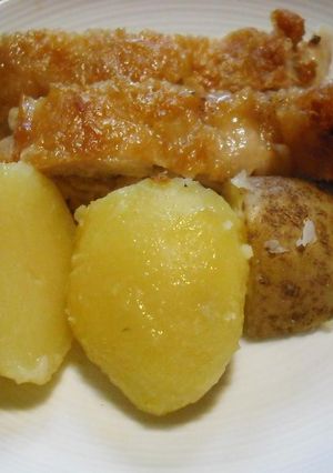 鶏の塩焼き ゆでじゃが添え-レシピのメイン写真