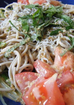 レンジで簡単☆野菜たっぷり蕎麦サラダ-レシピのメイン写真