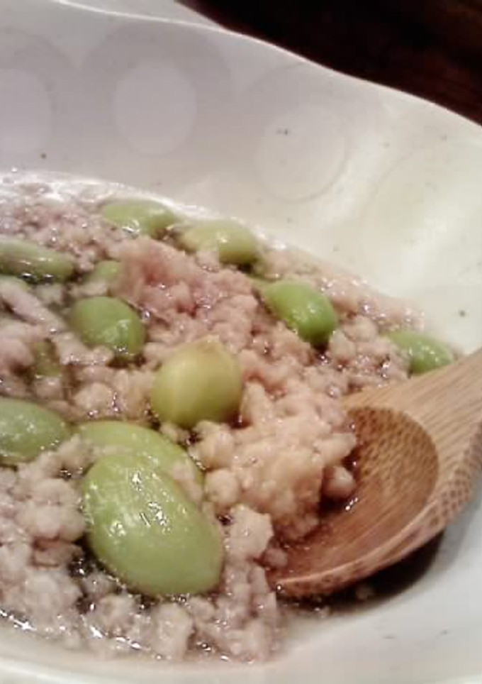枝豆のあっさりとろ～り鶏あんかけ♪-レシピのメイン写真