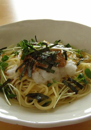 温でも♪冷でも♪なめたけおろしパスタ-レシピのメイン写真