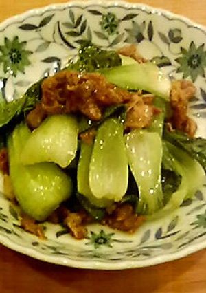 チンゲン菜と豚肉の炒め物-レシピのメイン写真
