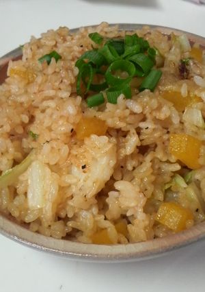 たくあんと白菜のマヨポンチャーハン★-レシピのメイン写真