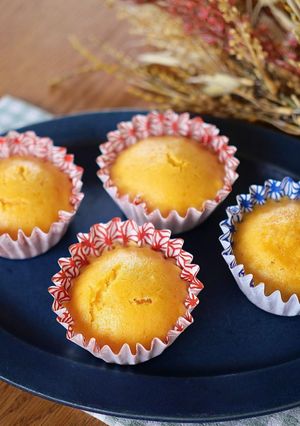 カボチャとトマトの米粉蒸しパン-レシピのメイン写真