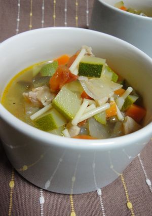 夏野菜で♪シンプルなミネストローネ-レシピのメイン写真