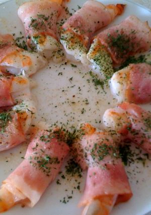 ぷっりぷり～えびのベーコン巻き-レシピのメイン写真
