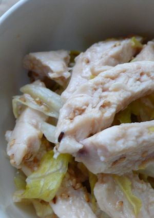 ❀超早♫簡単♡鶏むね肉のゴマダレ和え❀-レシピのメイン写真