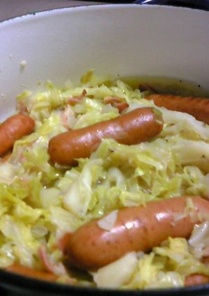 ザワークラウト風キャベツの煮込み-レシピのメイン写真