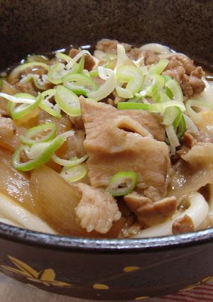 豚丼の残りで簡単☆肉うどん♪-レシピのメイン写真