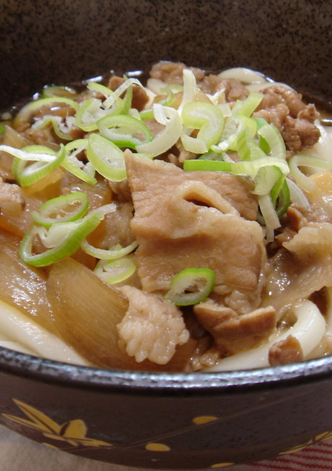 豚丼の残りで簡単☆肉うどん♪-レシピのメイン写真
