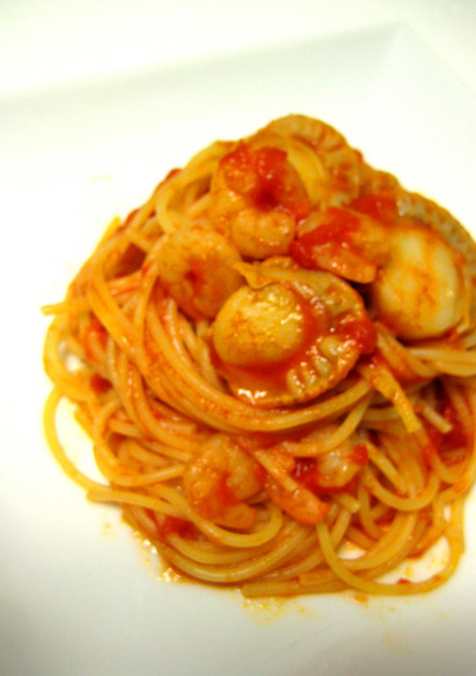 魚介とトマトのパスタ♫ペスカトーレ-レシピのメイン写真