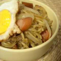 ○鶏がらでさっぱり焼きそば○-レシピのメイン写真