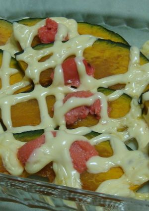 お弁当にも♪かぼちゃの明太マヨ-レシピのメイン写真