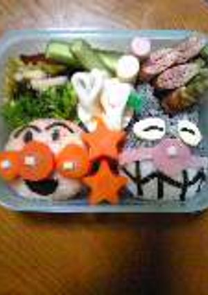 アンパンマンＶＳバイキンマン弁当-レシピのメイン写真