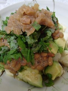 今度は梅味♪アボカド納豆豆腐-レシピのメイン写真