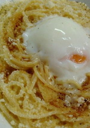 玉子かけパスタ-レシピのメイン写真