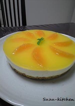 オレンジレアチーズケーキ-レシピのメイン写真
