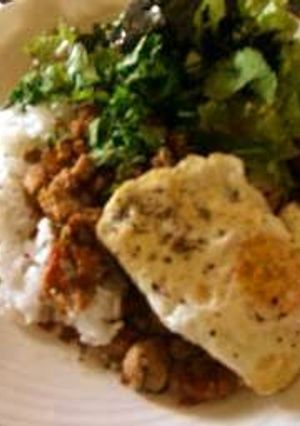鶏肉とパクチーのガイパ風ご飯　タイ風？-レシピのメイン写真
