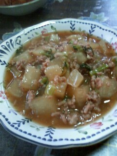大根と豚挽き肉の煮物-レシピのメイン写真