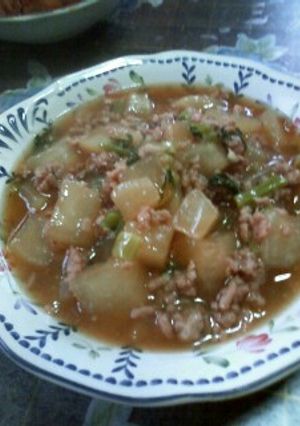大根と豚挽き肉の煮物-レシピのメイン写真