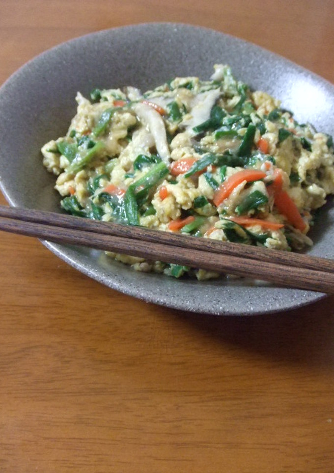 ニラ玉より簡単☆ニラと野菜のたまごとじ-レシピのメイン写真