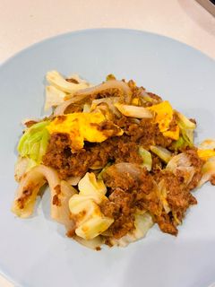 キャベツとひき肉のとろ卵オイスター炒め-レシピのメイン写真